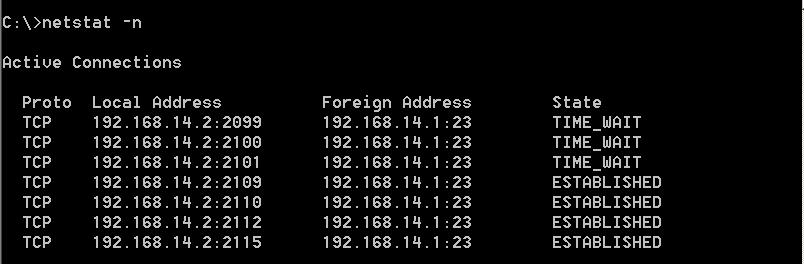 f. List some of the Local Address port numbers (number after the colon following the IP address). g. Why are all of the Local Address port numbers different?