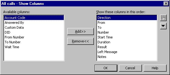 To show or hide columns in a Client view: 1. Choose View > Current View > Show Columns. You can also right-click in the view and select Show Columns. The Show Columns dialog box opens.