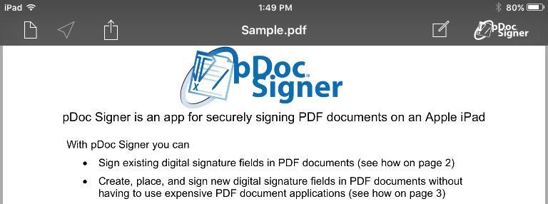 4 Capturing the Signature pdoc Signer introduces a new way of electronically signing PDF documents.