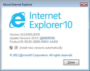 2.1 How to Determine the Internet Explorer Version To determine which version of Internet Explorer is installed on your computer: In Internet Explorer, click the Help menu or press ALT-H, and then