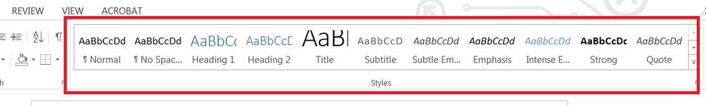 How to Create Accessible Word (2016) Documents Heading Styles 1. Create a uniform heading structure through use of Styles in Word under the Home ribbon. a. Proper heading structure is necessary for screen readers to navigate a document and improves accessibility for everyone.