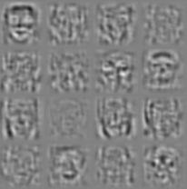 Examples of reconstructed images are given in Figure 15, for the same face pairs as above in Figure 10.