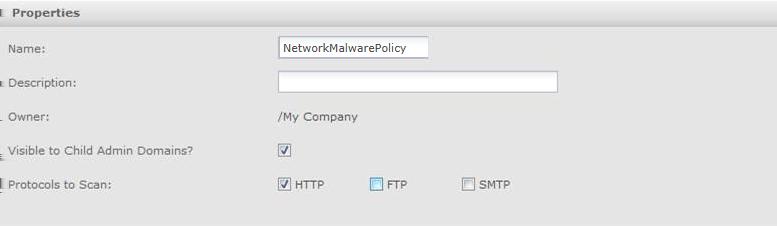 4 Integration with McAfee Advanced Threat Defense Add an Advanced Malware policy Table 4-2 Option definitions (continued) Option Test Connection ATD Username Password for "nsp" Definition Click to