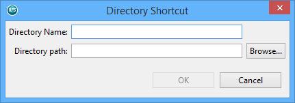 Local host connection properties (Directory Shortcuts) These properties are accessed by selecting the Local host connection in the Link Explorer, and then right-clicking and selecting Properties from
