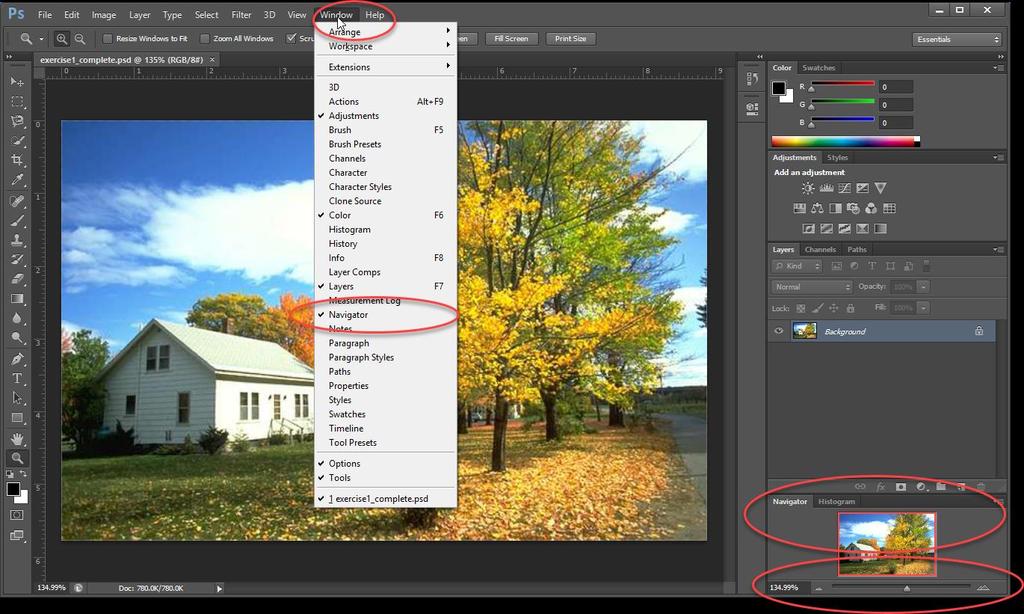 3. Photoshop Layout and Magnifying The Tools Palette is the vertical bar on the left of the screen.