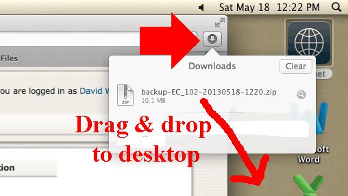 You can locate the downloaded file by clicking on the small arrow icon in the upper right corner of the Safari window.