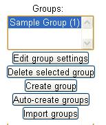 Removing Users from a Group 1. Click on the icon in the Settings block under Users. 2. In the left column, click on the name of the group. 3.