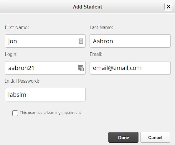 We recommend using students ID or email as their Login.