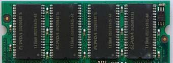 RIMM (Rambus In line Memory Module) 184 pin SO DIMM (Small