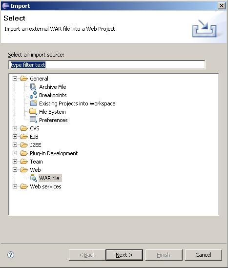 6 AutoVue Integration SDK Importing a WAR File Take the following steps to create the Filesys web
