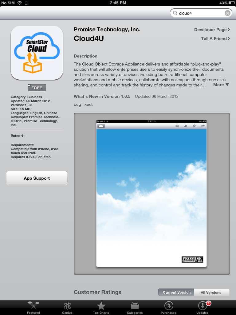 2. Click FREE to download install Cloud4U. 3.