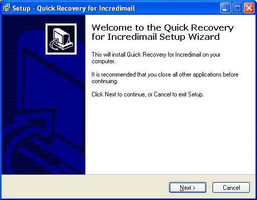 Installation: Click on the Quick Recovery setup file from the CD (in case you have purchased the online