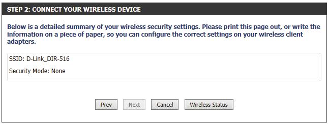 Section 2 - Setting Up With a Web Browser - Access Point Mode Select Auto to connect a device with WPS.