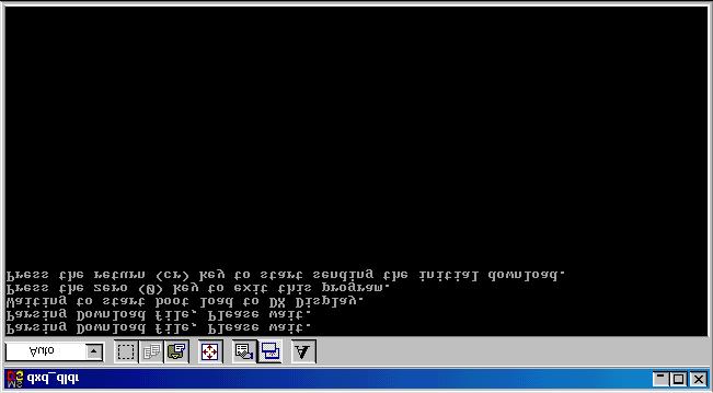 2. Choose the file name and press OK to continue. The DOS window shown below appears: Figure 169: DOS Window dtdoswin 3.