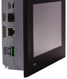 Recipe programs and datalogging via Data Tables SD card - log, backup, clone & more Date & Time-based control Vision700 has Ethernet port onboard, that supports