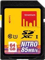 00 GB 45442 Retail Blister Strontium Nitro SD Full-HD Ready great performance with up to 65 MB/s Transferringrate, Full-HD-Ready, 4-Proof-technology Nitro-Performance with up to