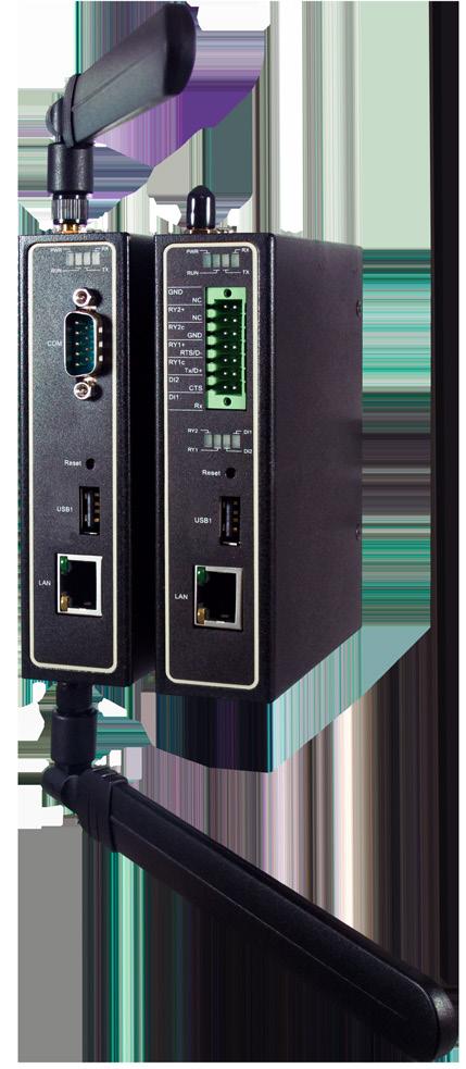 9Mbps* Wide temperature, industrial grade platform 1 x 10/100/1000Mbps Ethernet port 1-port RS-22/485, baud rate up to 921.6 Kbps 1-Port USB2.