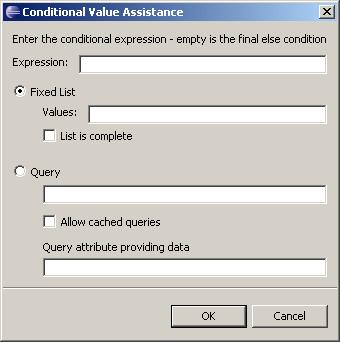 Managing Types 2. Specify the conditional value properties, as described in Table 43,