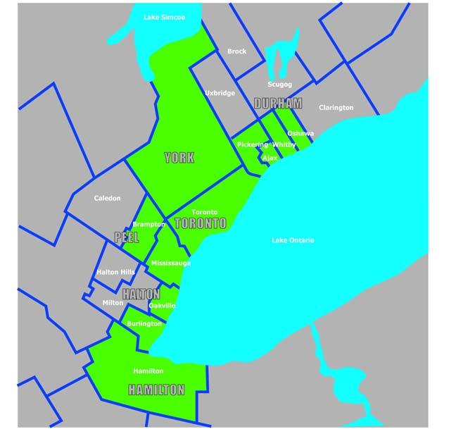 GTA Fare System Overview The Greater Toronto Area (GTA): 4th largest region in North America