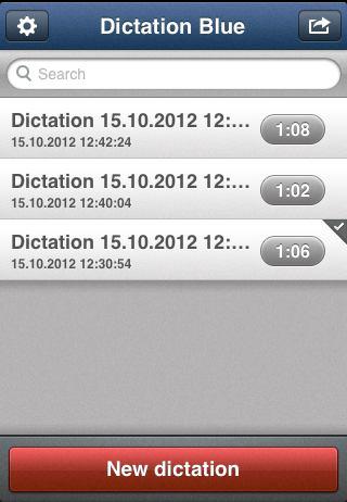 3 DICTATION LIST Your recorded dictations are managed in the dictation list.