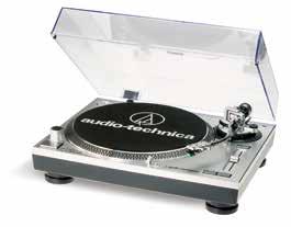 Turntables Analogue SV BK AT-LP120-USBHC Professional Direct-Drive Turntable (Analog & USB) USB output connects directly to your computer for plug-&-play use.