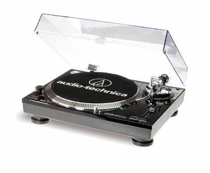 Professional cast aluminium platter with slip mat. ½-inch mount universal headshell with Dual Magnet phono cartridge. Balanced tonearm with soft damping control.