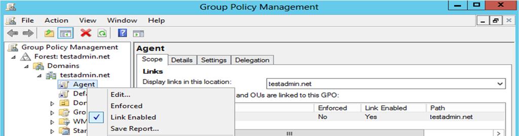 Step 4: New Group Policy is created under the domain.