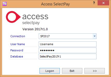 SelectPay Installatin Instructins Enter the User Name yu entered n the Database Creatin wizard int the User Name field, r use Administratr.