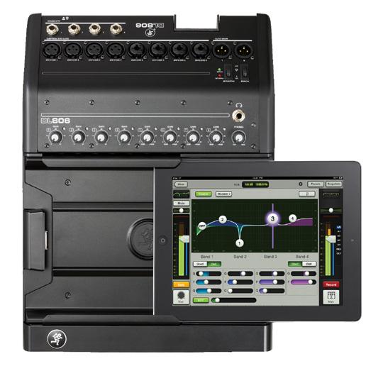 The 8-channel Mackie DL806 brings the power of digital mixing and wireless ipad control to more users and applications than ever before.