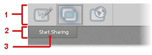 Application Sharing Application Sharing enables session participants to share their applications or entire desktops with others in the session.