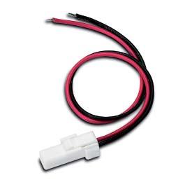 EasyConnect Cable for AluLED Max. permissible current: 3 A Number of strands: 2/4 (Strand diameter: 0.35 mm 2 /22 AWG) For monochrome modules with 2 strands Ref. No.