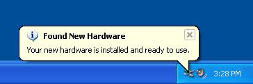 Step 3 The "Found New Hardware Wizard" will now open again in order to install the USB device driver. Select YES to locate the drivers from the Microsoft Website.