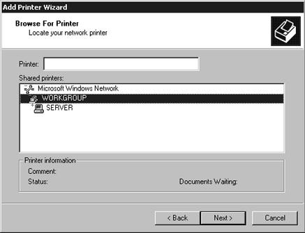 Continue installation of the printer driver according to the procedure described in step 18 and subsequent steps in "3.4.1 For Local Printing". 3.4.2.2 Installing to client computers 1.