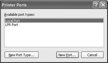 3.5.1 For Local Printing To enable local printing, install the printer driver as follows. 1. Insert the PICTROGRAPHY3500 Printer Driver CD-ROM into the PC. 5. Click the [New Port Type].