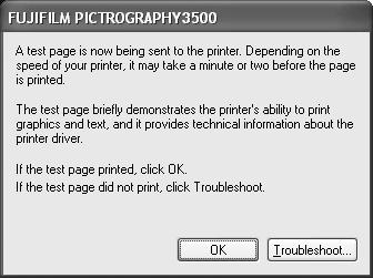 Choose to print or not print a test page following the completion of printer driver installation. Make your selection and click the [Next] button. 23.