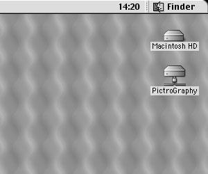 6. Choose the [PictroGraphy] folder and click the [OK] button. This places the server's [PictroGraphy] folder on the desktop. 3.7 