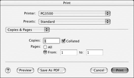 Setting print conditions Open the print data file and then select [Print] from the [File] menu. Brightness Adjust the print density.