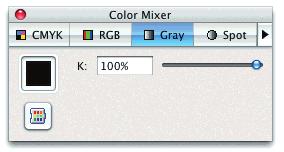 White color has values 0-0-0-0, black color (or maximum of all colors) is 100-100-100-100.