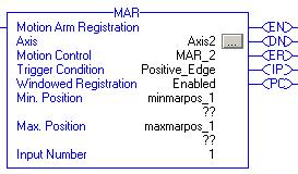 Motion Event Instructions 5-15 when the MAR instruction receives a Servo Message Failure (12) error message.