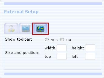 Figure 12: External Setup > Screen Pop Window Properties 7. Save your settings to launch your external CRM from the Agent Console.