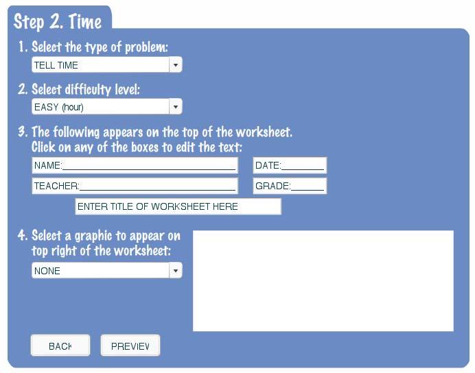 TITLE OF WORKSHEET HERE will be centered on the worksheet and the font size will appear larger than the other text fields. If you don t want any text, leave the fields blank. 4.