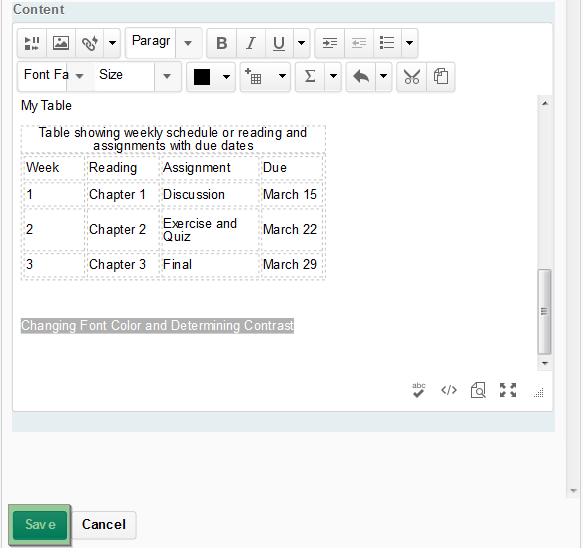 Adding the Accessible Document for Students to View After your document is created and all the