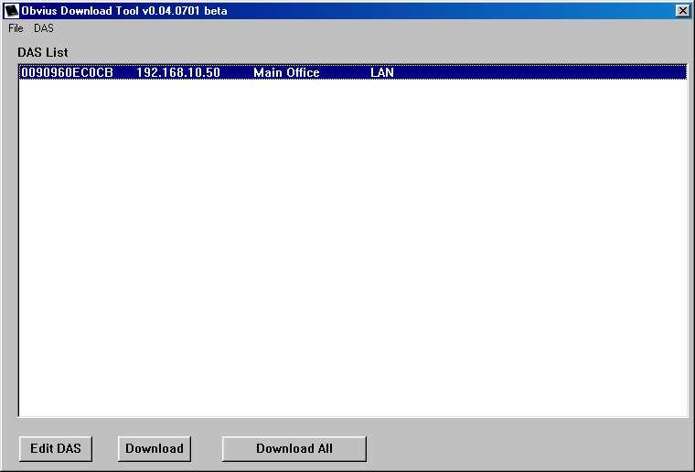 Overview The EnertraxDL is a DAS Download Client software tool for downloading log file data from one or more DAS units such as the Obvius AcquiSuite A8811 or AcquiLite A7801.
