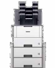 Upgrade for heavy print jobs Optional tower tray with maximum paper input level of 2,650 sheets.