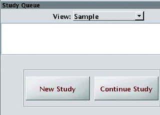 Enter Sample Information Enter Sample Information 6 Select New Study in the Study Queue. Submit Queue will display in the Study Queue.