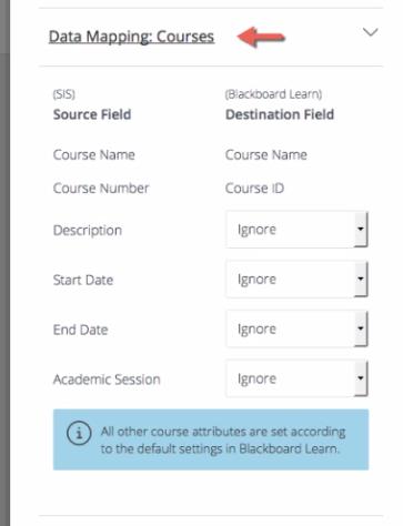 drop- down menu. Important: The system of "record" for courses is your SIS.