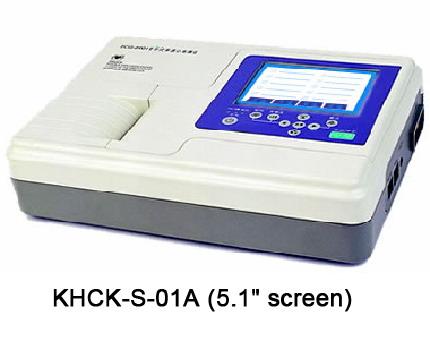 Electrocardiograph Single Channel Electrocardiograph KHCK-S-01A (5.1" screen) KHCK-S-01B (3.5" screen) Technological Specifications Display 5.1" screen or 3.