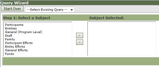 Understanding Universe Options Selecting a Universe in ETO Results is similar to selecting a Subject on Step 1 of the Query Wizard.