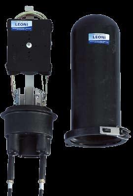 www.leoni-ftth.com Closures 73 CLS 01 Splice Management 01 Designed especially for connecting glass fiber cables.