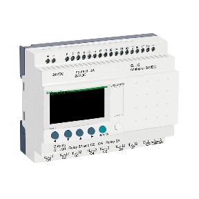 Characteristics modular smart relay Zelio Logic - 26 I O - 24 V DC - clock - display Product availability : Stock - Normally stocked in distribution facility Price* : 476.
